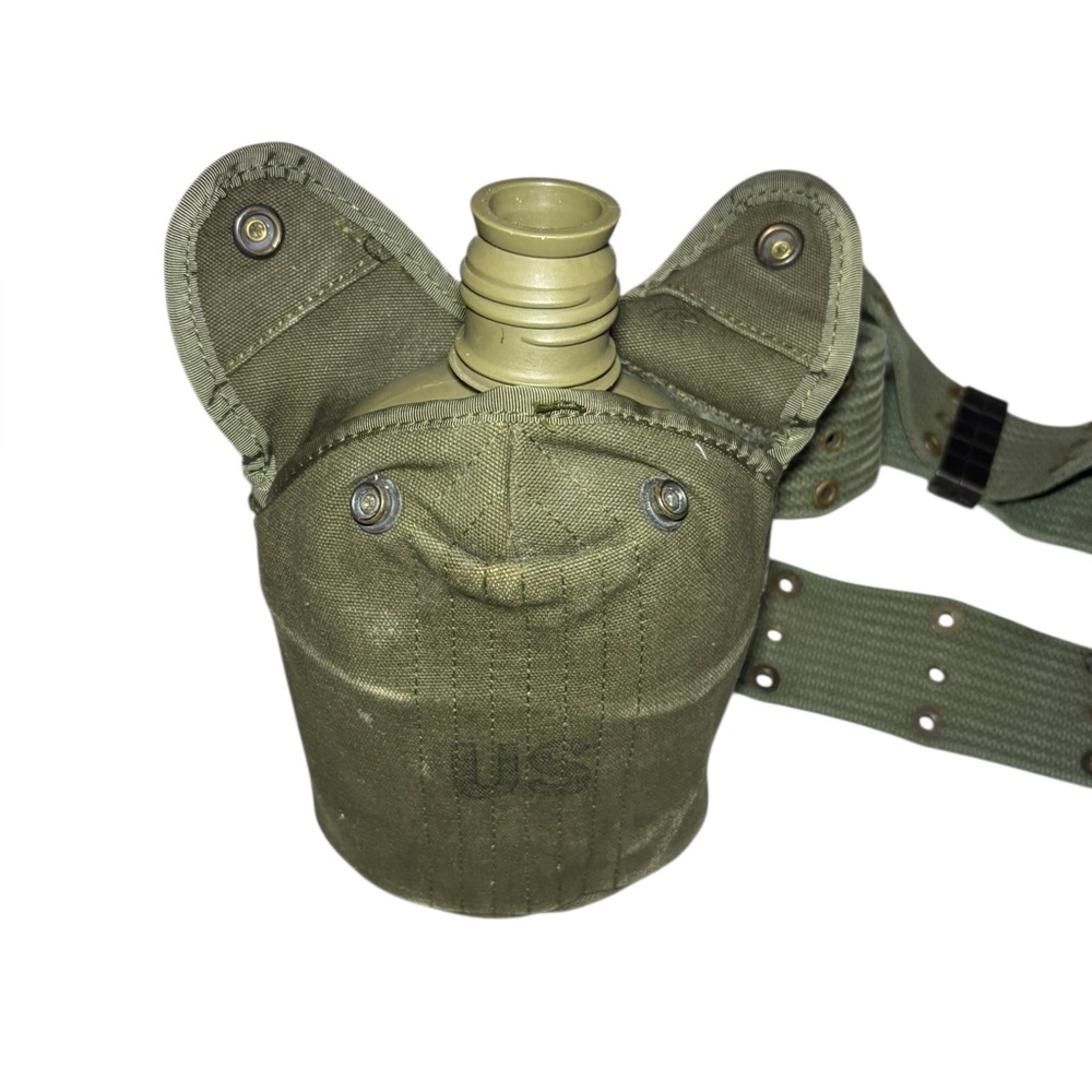 US military canteen with a canvas cover With belt Vietnam War Era